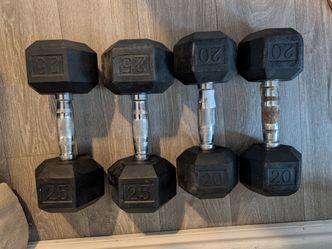 Hex Dumbbell Set – 20 lb & 25 lb Pair