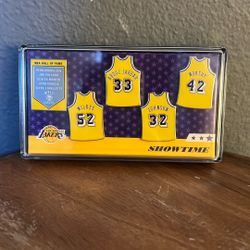 LA Lakers NBA Hall Of Fame Pin Set