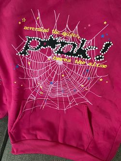 Sp5der Pink Hoodie Nevermind the Spider