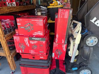 Milwaukee and Dewalt tools  various prices.