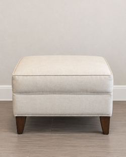 Small Cream Ottoman / Footstool