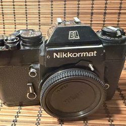 Nikon EL NIKORMAT , Black  35 Mm Film Camera Working Condition 
