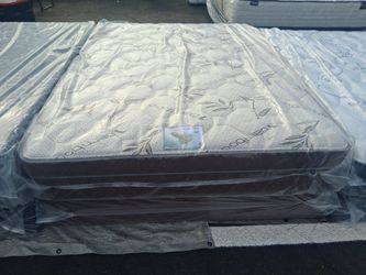 Brand New King Size Pillowtop Mattress And Box Spring Free Delivery Depends On Location