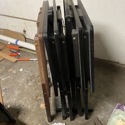 5 Collapsible Dinner TV Trays