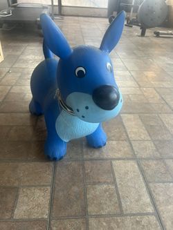 Blue Dog /toddler Jumping Toy 