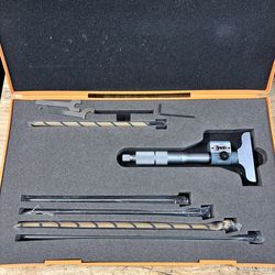 Mitutoyo depth 0-6”micrometer digit read out 229-128 w/case machinist tool cnc haas