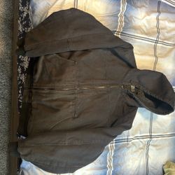 G.H BASS &CO. BLACK WORK HOODIE