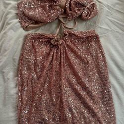 Fashion Nova Sequin Mini Set