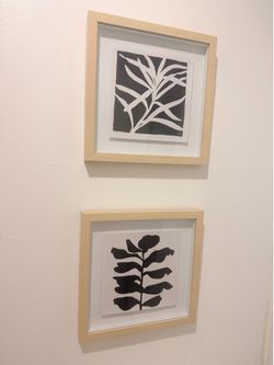 Decorative frames black, white and wood