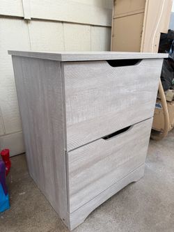 (2) Nightstands Gray