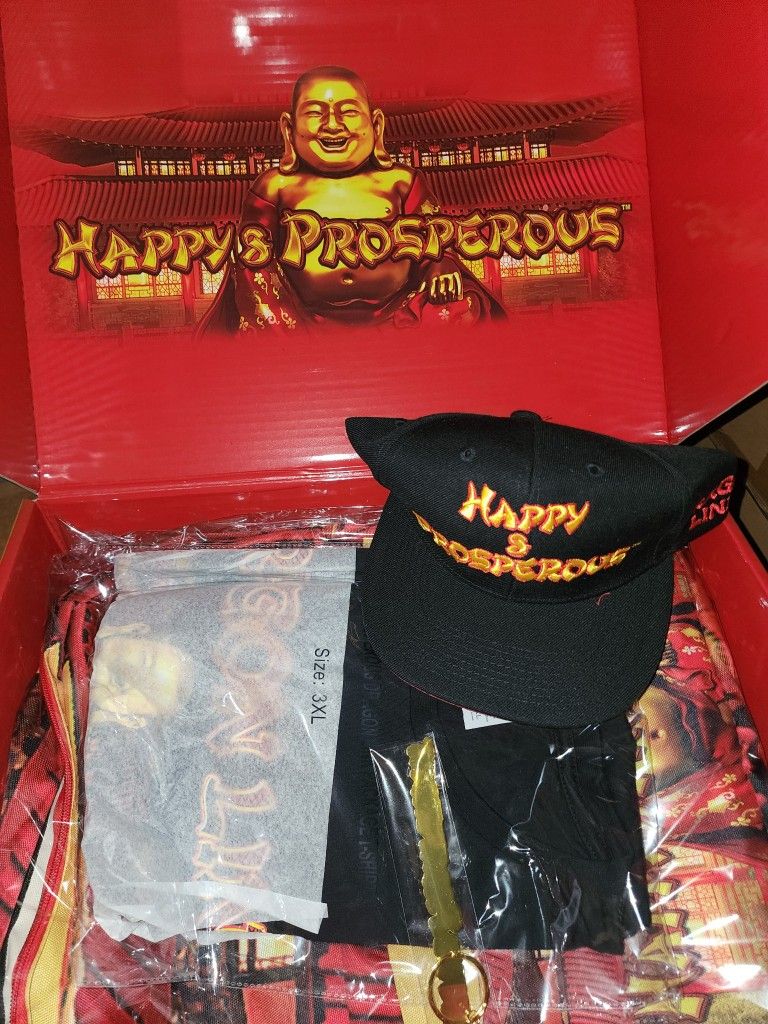 Dragon Link Happy & Prosperous Gift Set. Includes Keychain, Hat, T-shirt, Sweatshirt, and Backpack.