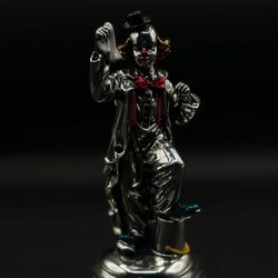 Decoración De Payaso  De Chapa De Plata Ley .925