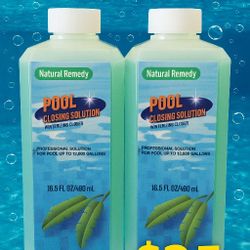 🔥 Pool Closing Solution – Natural Remedy (2-Pack) – Winterizing Closer 🔥