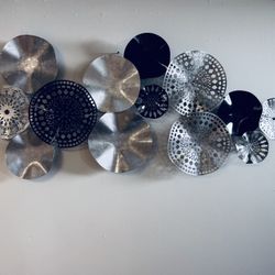 $40- Grey, Silver And Black WallArt