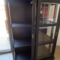 IKEA MALSJO GLASS DOOR CABINET (price negotiable)