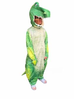 DISNEY Toy Story REX Adult Halloween Costume. Size S/M (New) *Jumpsuit *Hood.