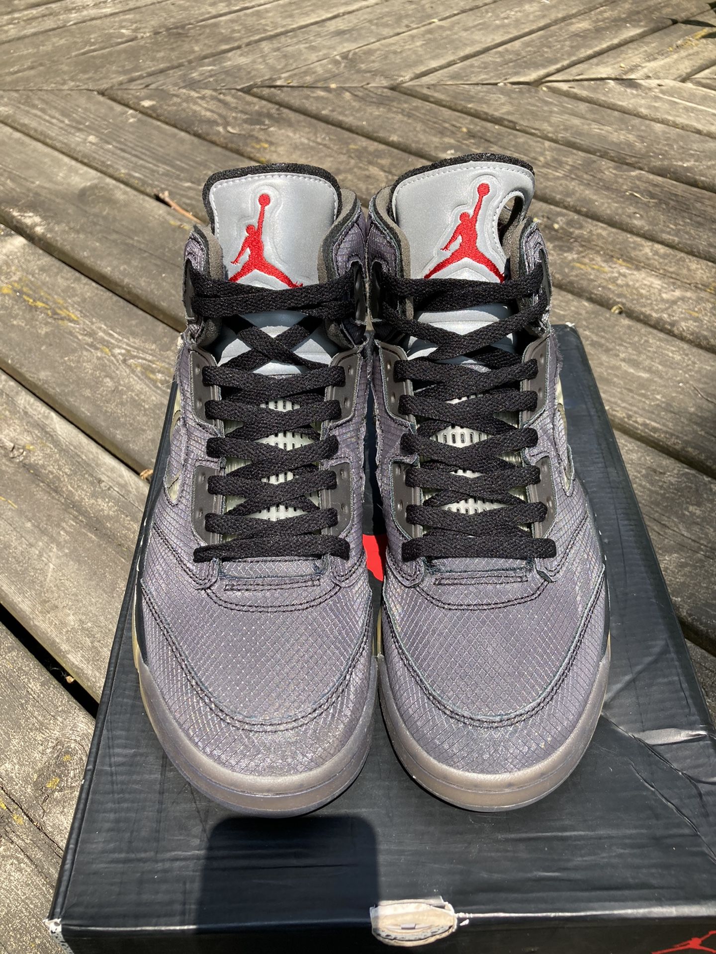 Nike Air Jordan V 5 x Off White “Muslin” Sz 9.5