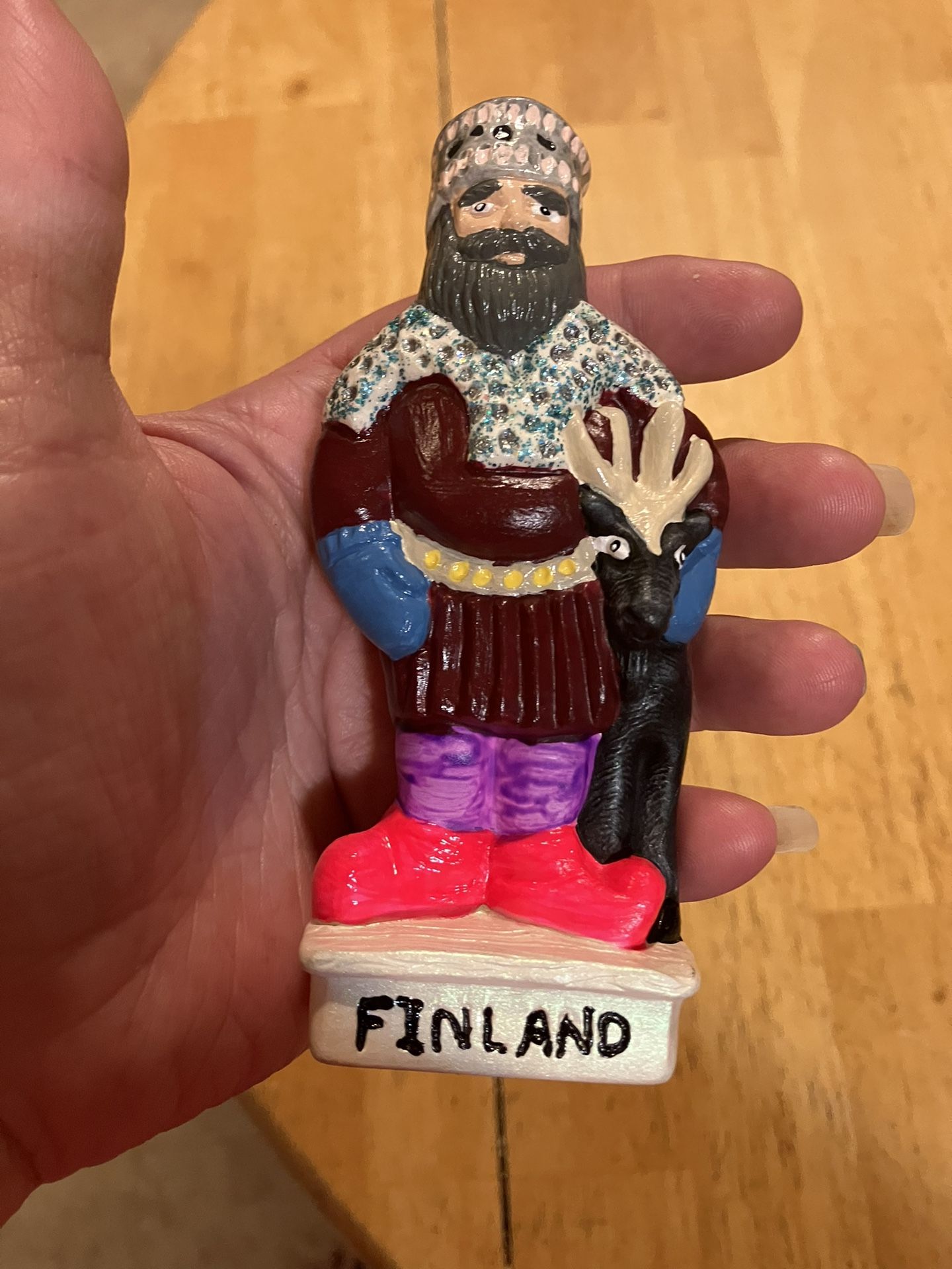 Hand Painted Finland Santa