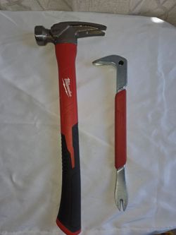 Milwaukee 21 0z Hammer & Pry Bar (Price is Firm)