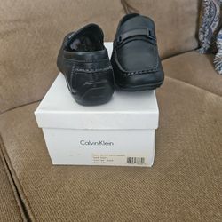Mens Black Calvin Klein Loafers Size 9.5