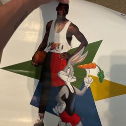 B Jordan And Bugs Bunny Poster