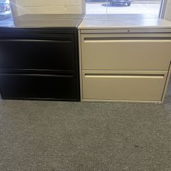 OFFICE/HOME FILE CABINET 2 DRAWERS LATERAL METAL FILE 