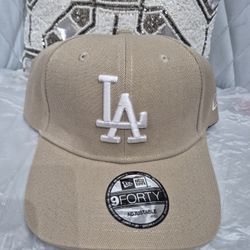 Tan LA Dodgers Snapback 