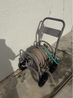 Hose cart and 100ft hose