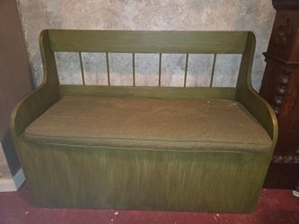 Vintage storage bench