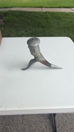 Antique Norwegian drinking horn
