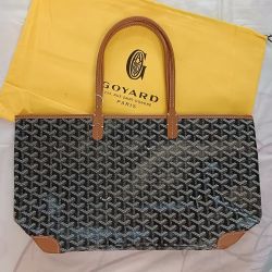 Goyard Artois Black Zipped  Structured Tote
