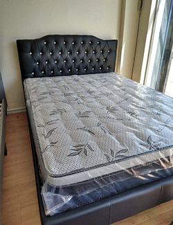 New Queen Bed Frame With Mattress