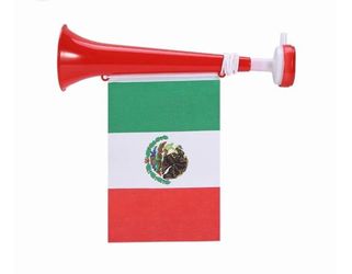 Mexico horn flag  / corneta Mexicana