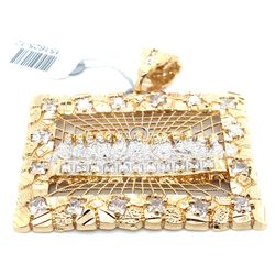 10kt Gold Cubic Zirconia Last Supper Pendant 14.70grams 161625 12
