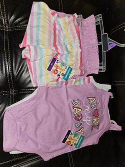 2 Sets matching Onesies and Shorts