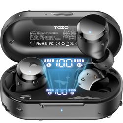 Tonal Dots (T12) Wireless Earbuds Bluetooth 5.3 Headphones Built-in ENC Noise Cancelling Mic, 55 Hrs Playtime App Customize EQ IPX8 Waterproof LED Dig