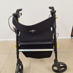 Premium Empower Folding Mobility Rollator Walker with Memory Foam Seat