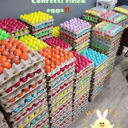 Confetti Filled Easter Egss 