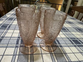 Vintage Indiana Glass Tiara Glass Tumbler Set