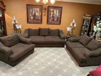 Sofa, loveseat, and chair