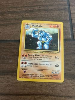 Pokemon card/ machoke