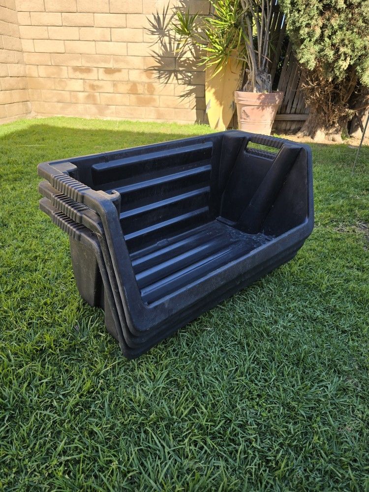 3 Husky Storage Bins