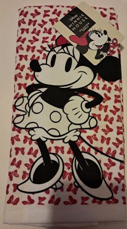 NEW Minnie Mouse 2 Pack Dish Towels