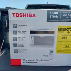 New Toshiba 6000 BTU's Window Unit