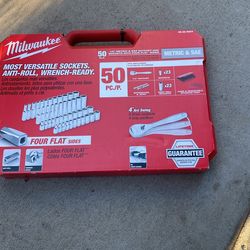 Milwaukee 1/4” Metric & Standard Ratchet And Sockets