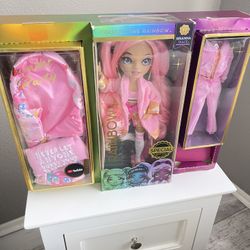 NEW Rainbow High Doll pink BRIANNA DULCE Slumber Party Special Edition