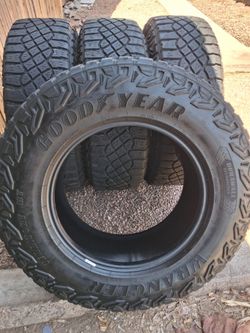 2023 ONLY TIRES LT 275/70/R18 GOODYEAR WRANGLER TERRITORY M/T 90 % DOT 0523 $ 499