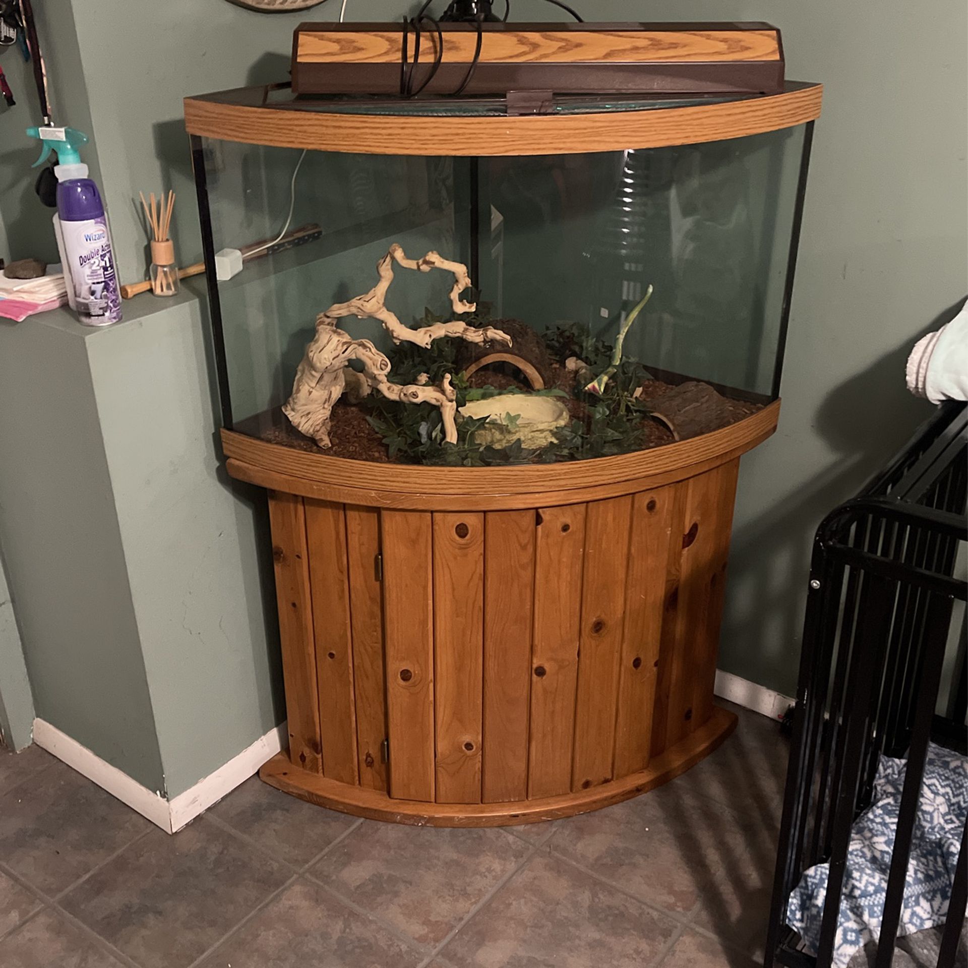 Corner Fish Tank/Reptile 