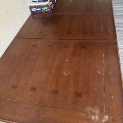 Full-size solid wood dining room kitchen table ￼