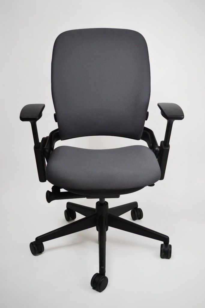 SaviorBack: Steelcase Leap V2 Grey Fully Loaded Ergonomic Office Chair Irvine